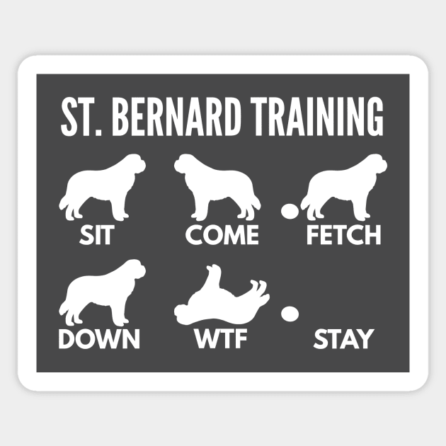 St. Bernard Training - Saint Bernard Tricks Sticker by DoggyStyles